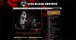 Desktop Screenshot of liveblackcrowes.com